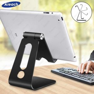 Aieach Desktop Holder Tablet Stand For ipad 9.7 10.2 10.5 11 inch Rotation Aluminium Tablet Stand secure For Samsung Xiaomi