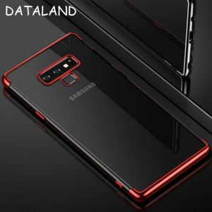For Samsung Galaxy Note 9 Case Cover Transparent Plating TPU Soft Silicone Back Cover For Samsung Galaxy Note9 Note8 Phone Coque