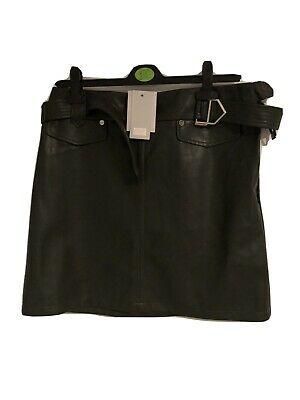 Green Faux Leather Skirt New With Tags