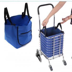 friends for good moments עיצוב בית ואביזרים  Supermarket Trolley Shopping Organizer Tote Eco Grocery Extend Cart Clips Reusable Foldable Handbag