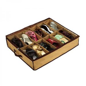 friends for good moments עיצוב בית ואביזרים  12 Pairs Shoes Storage Box Under Bed Closet Storage Baskets