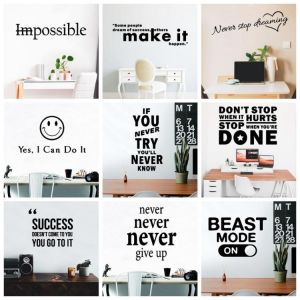 friends for good moments עיצוב בית ואביזרים  23 Type Bigger Motivation Wall Sticker Phrase Quotes For Office Room Decoration Vinyl Decals Art Stickers Vinilo Frases